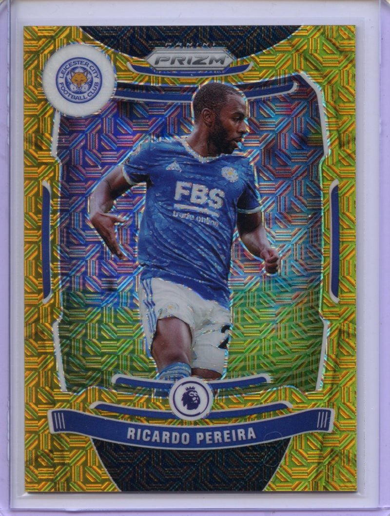 2021-22 Panini Prizm Premier League Ricardo Pereira Gold Mojo 5/10