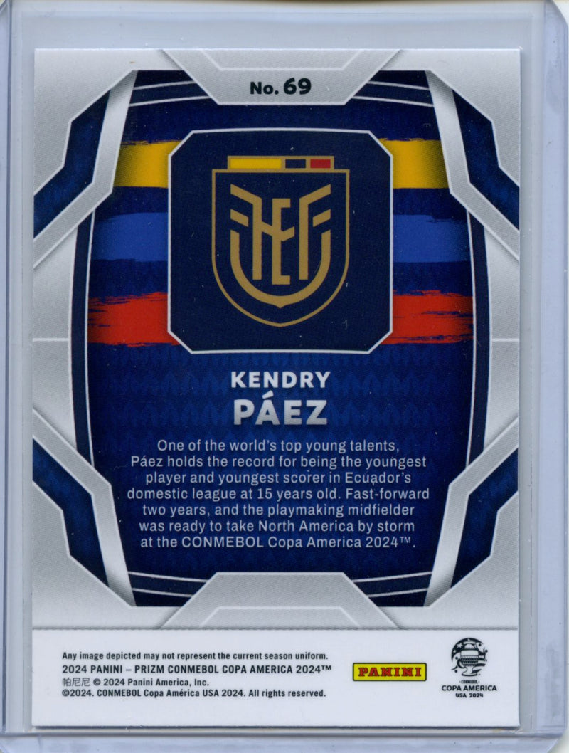 2024 Panini Prizm Copa America Kendry Paez