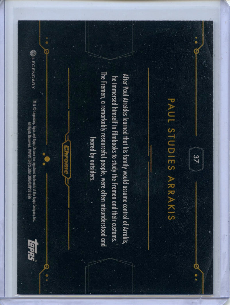 2024 Topps Dune Chrome Paul Studies Arrakis Refractor