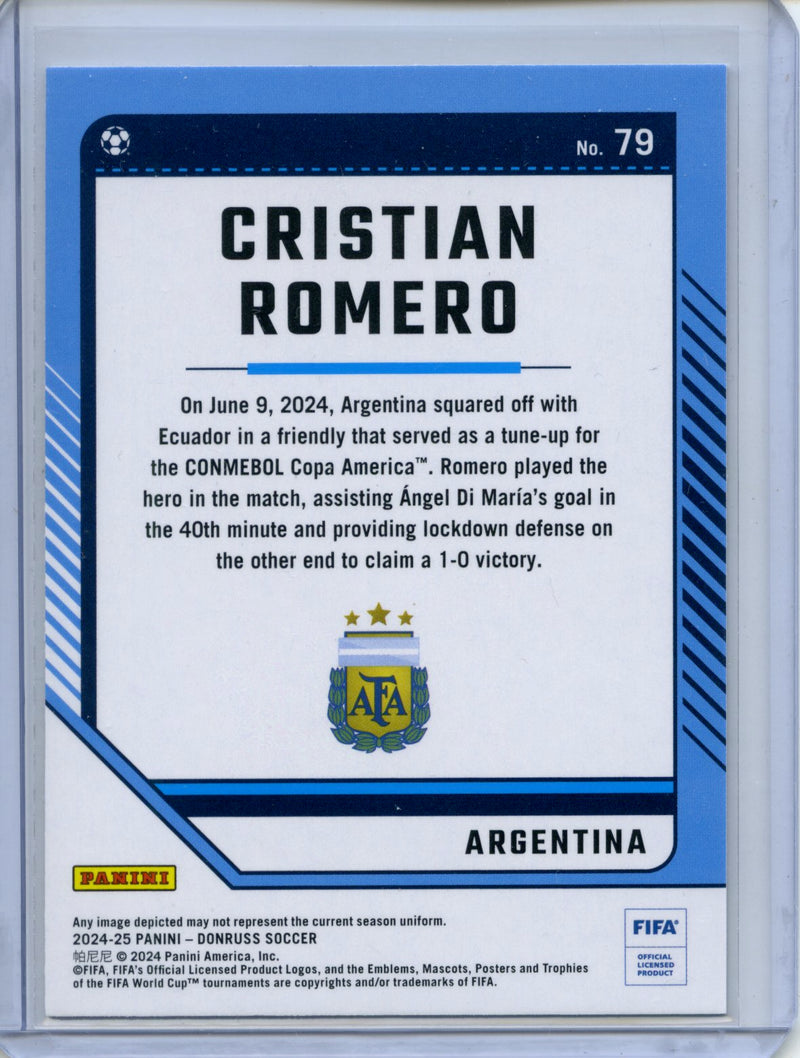 2024-25 Donruss Cristian Romero Silver