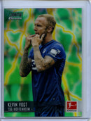 2021-22 Topps Bundesliga Stadium Club Chrome Kevin Vogt Green Yellow Electric Charge Refractor 12/75