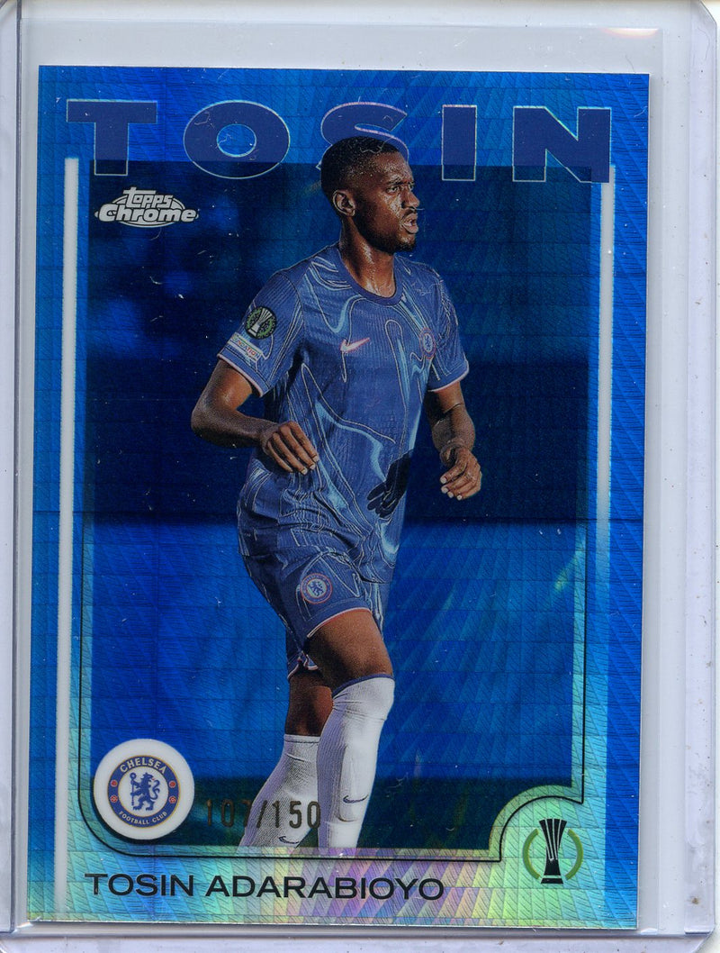 2024-25 Topps Chrome UEFA Club Comps Tosin Adarabioyo Blue Prism 107/150
