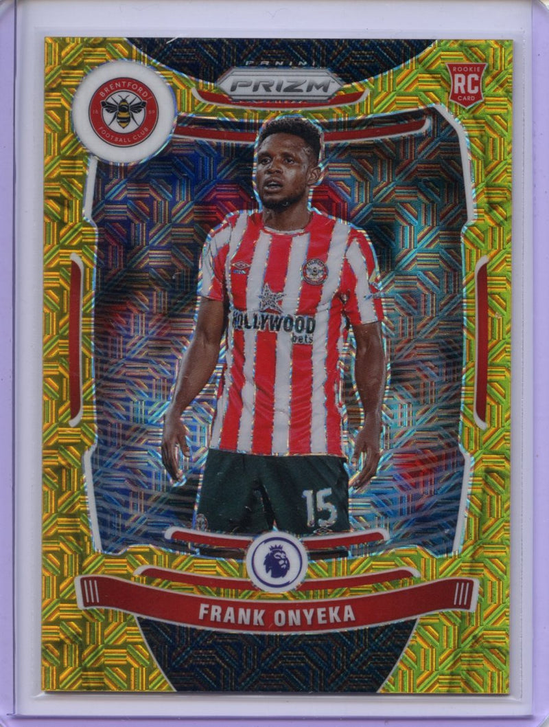 2021-22 Panini Prizm Premier League Frank Onyeka Gold Mojo 3/10