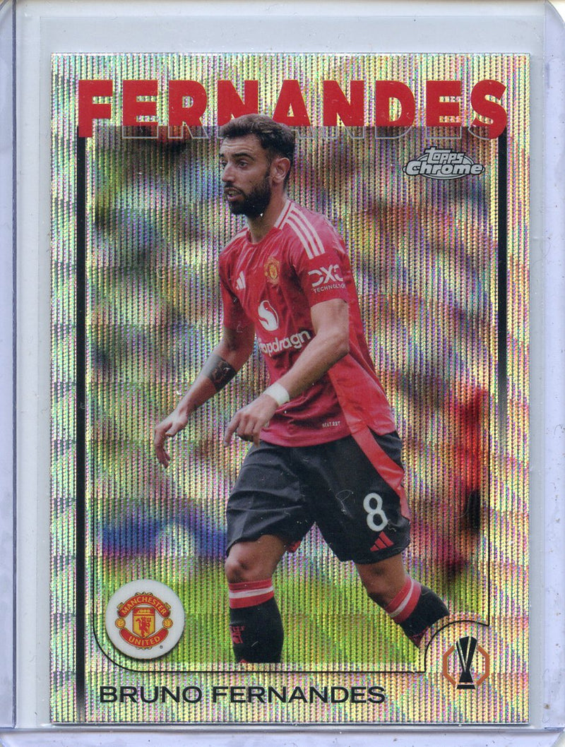 2024-25 Topps Chrome UEFA Club Comps Bruno Fernandes Wave