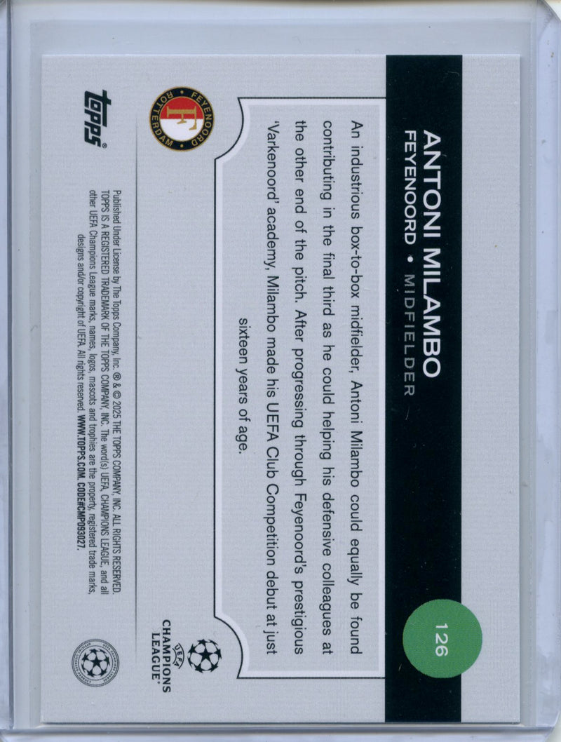 2024-25 Topps UEFA CC Antoni Milambo Rain Drops