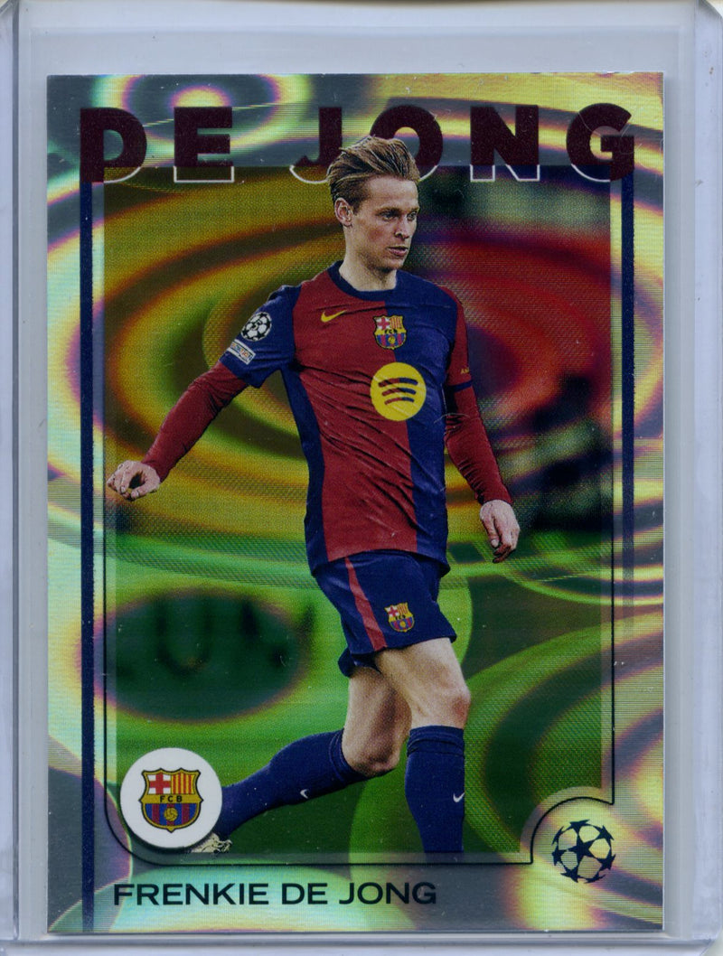 2024-25 Topps UEFA CC Frenkie De Jong Rain Drops