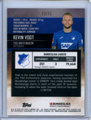 2021-22 Topps Bundesliga Stadium Club Chrome Kevin Vogt Green Yellow Electric Charge Refractor 12/75