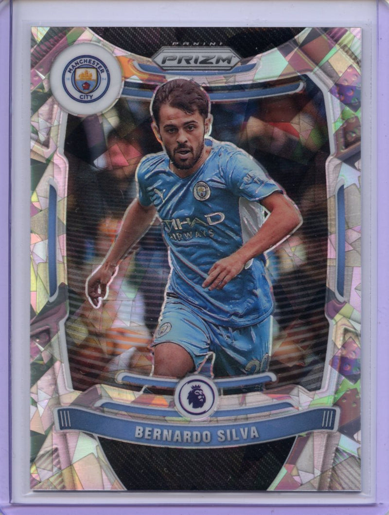 2021-22 Panini Prizm Premier League Bernardo Silva Cracked Ice Prizm 8/23