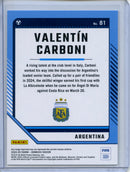 2024-25 Donruss Valentin Carboni Silver