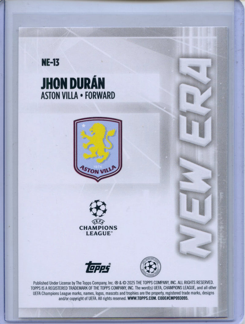 2024-25 Topps UEFA CC Jhon Duran New Era
