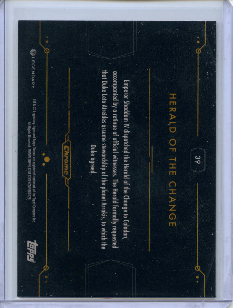 2024 Topps Dune Chrome Herald Of The Change Refractor