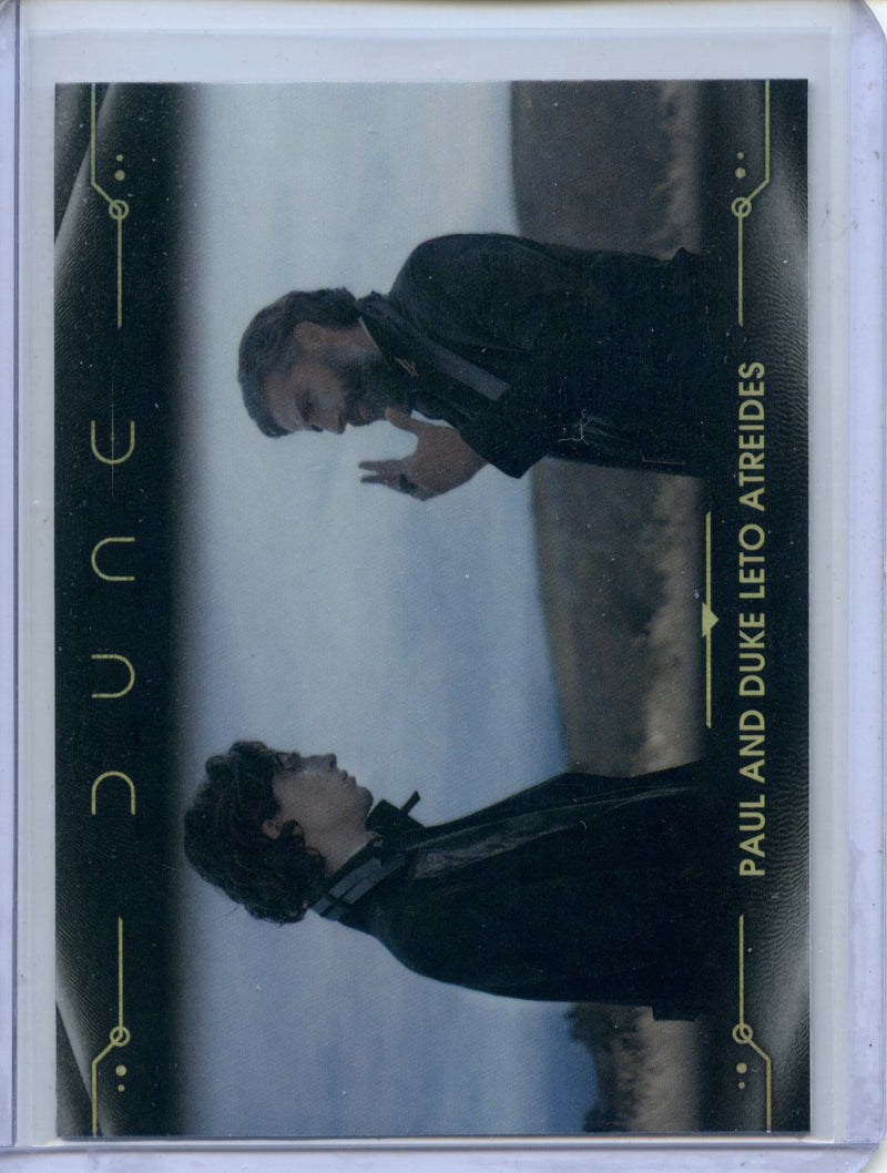 2024 Topps Dune Chrome Paul And Duke Leto Atreides Refractor