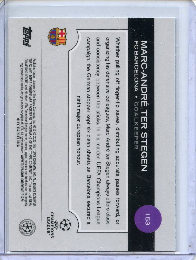 2024-25 Topps Chrome UEFA Club Comps Marc-Andre ter Stegen Wave