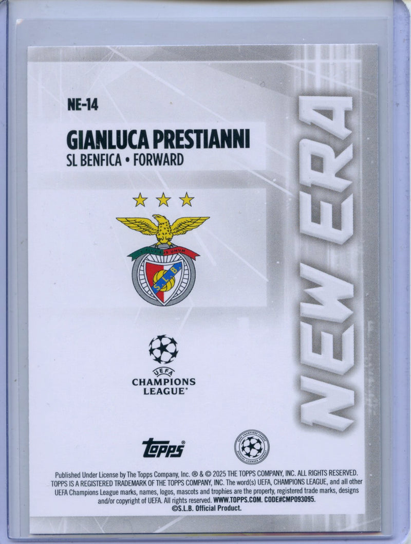 2024-25 Topps UEFA CC Gianluca Prestianni New Era