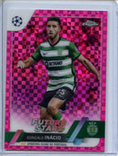 2022-23 Topps Chrome UEFA Goncalo Inacio Pink X-Fractor 26/250