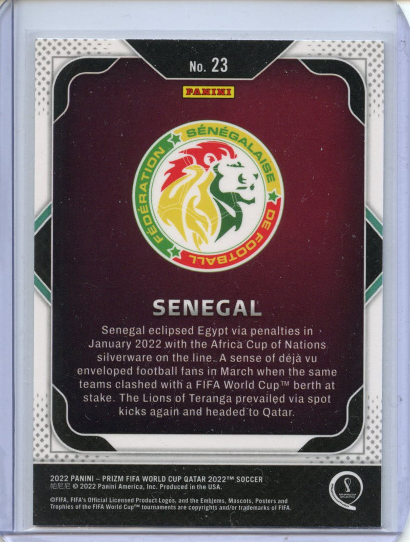 2022 Panini Prizm FIFA World Cup Qatar Senegal Team Badges