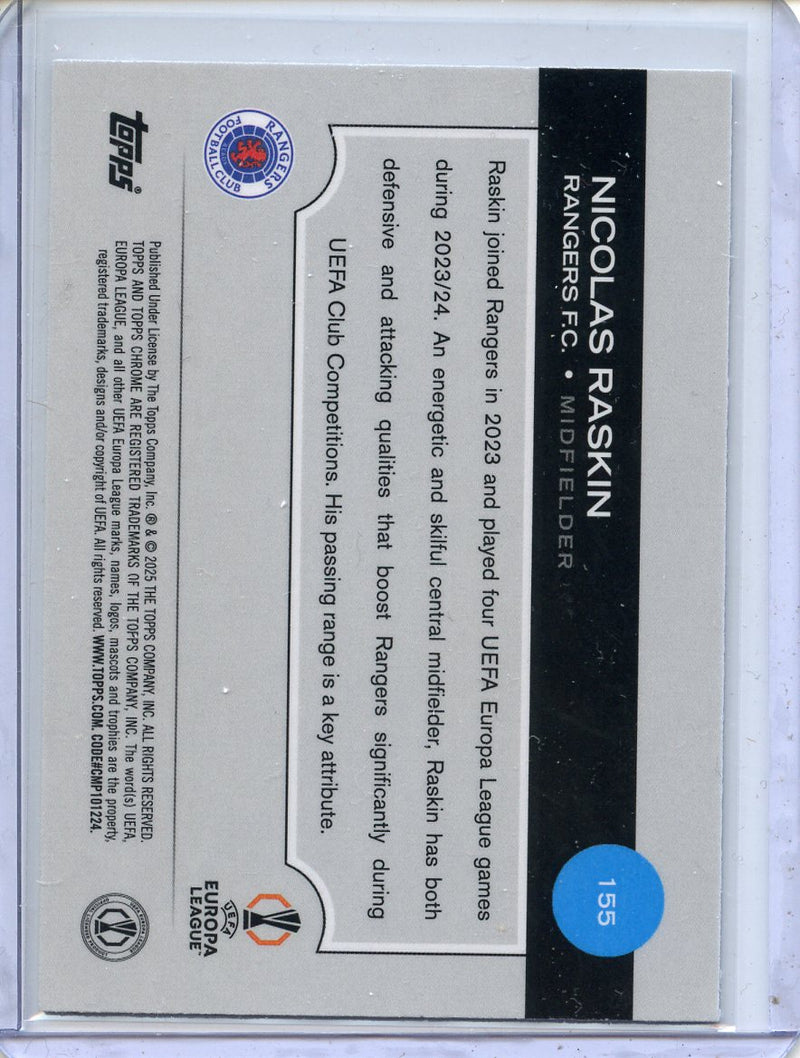 2024-25 Topps Chrome UEFA Club Comps Nicolas Raskin Wave
