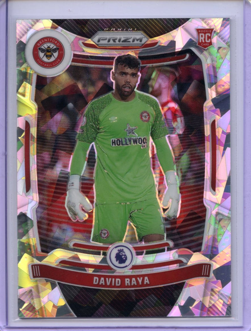 2021-22 Panini Prizm Premier League David Raya Cracked Ice Prizm 3/23