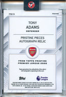 25-26 Pristine EPL Tony Adams Pristine Pieces Auto Relics