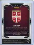 2022 Panini Prizm FIFA World Cup Qatar Serbia Team Badges