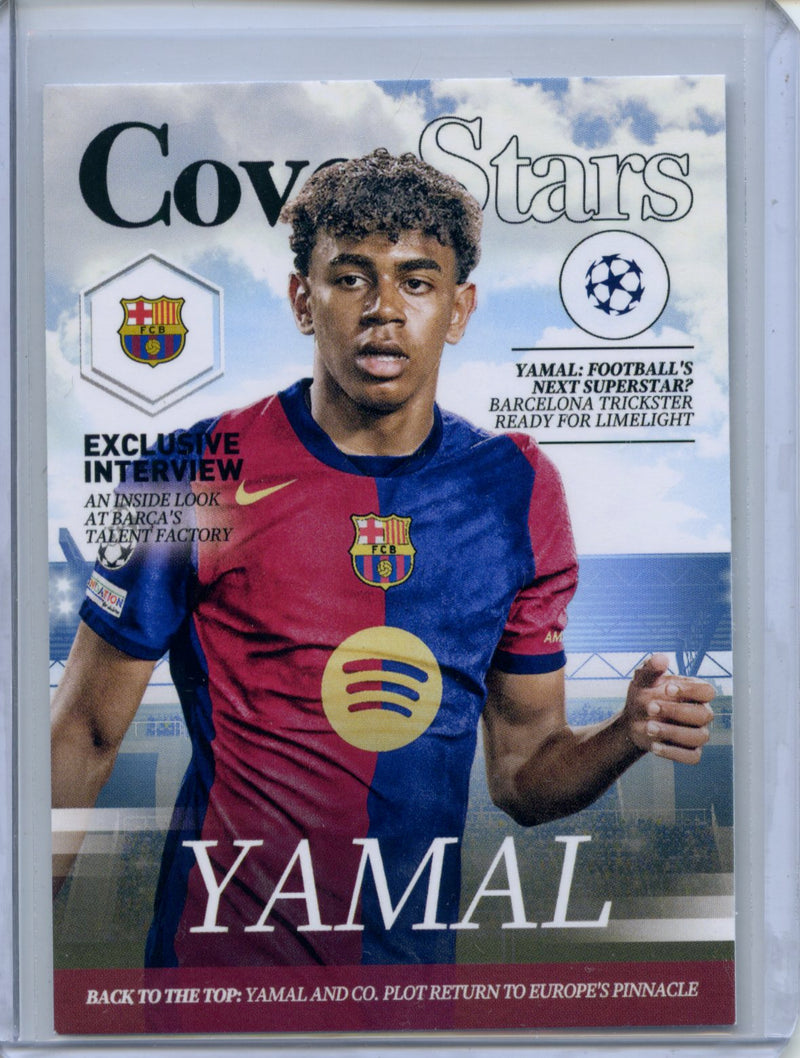 2024-25 Topps UEFA CC Lamine Yamal Cover Stars