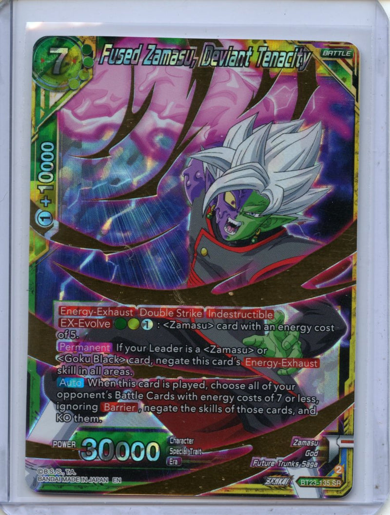 Fused Zamasu, Deviant Tenacity - Perfect Combination BT23-135 SR Foil