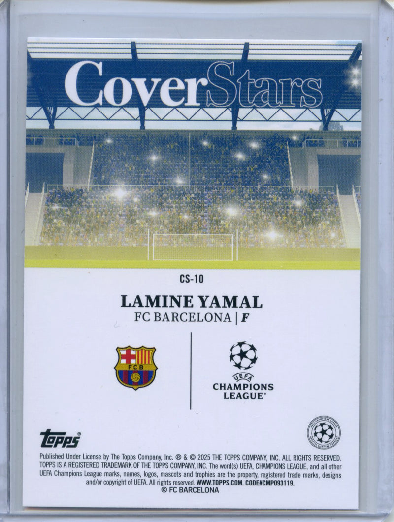 2024-25 Topps UEFA CC Lamine Yamal Cover Stars