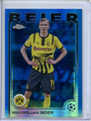 2024-25 Topps Chrome UEFA Club Comps Maximilian Beier Blue Prism 77/150