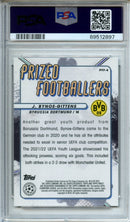 2022-23 Topps Finest UEFA Club Competitions Jamie Bynoe-Gittens Prized Footballers Fusion Black & Red