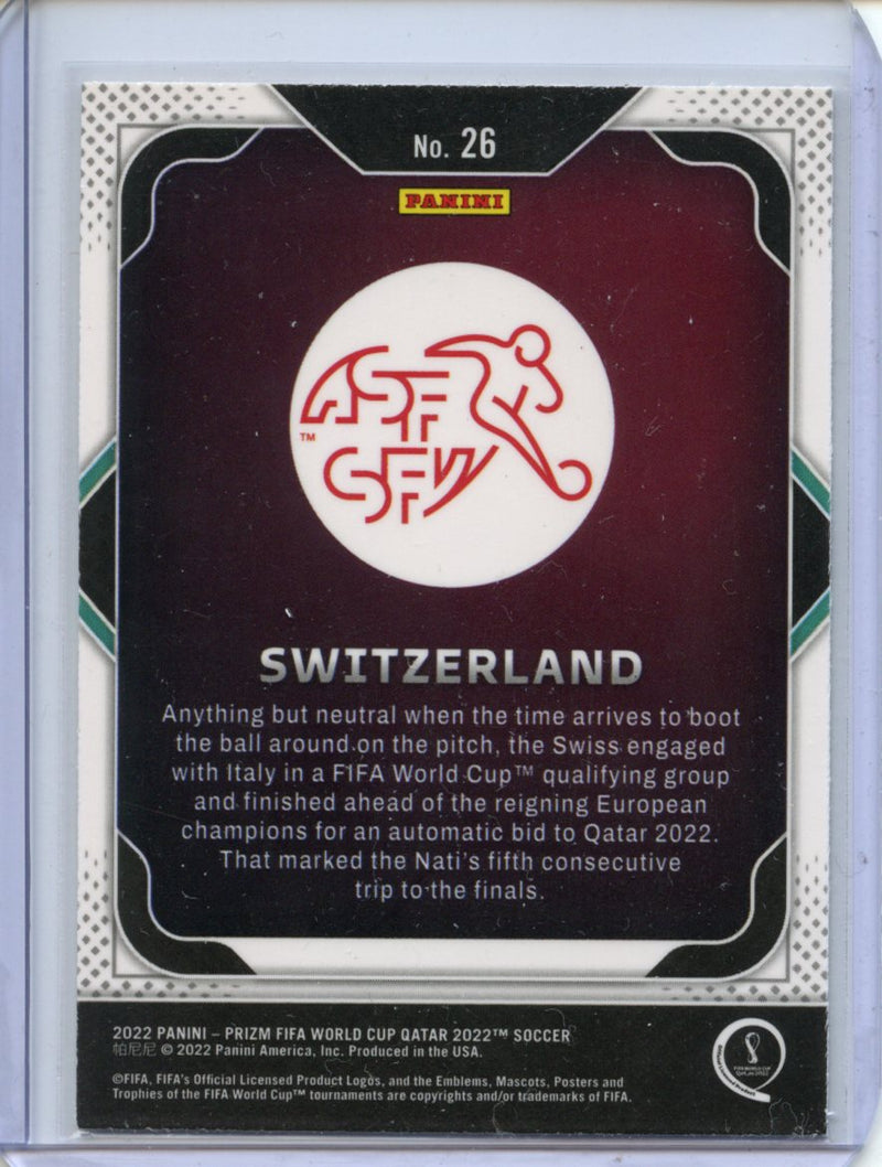 2022 Panini Prizm FIFA World Cup Qatar Switzerland Team Badges