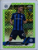 2022-23 Topps Chrome UEFA Valentin Carboni Neon Green X-Fractor 96/399