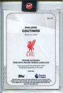 25-26 Pristine EPL Philippe Coutinho Pristine Autographs Orange 13/25