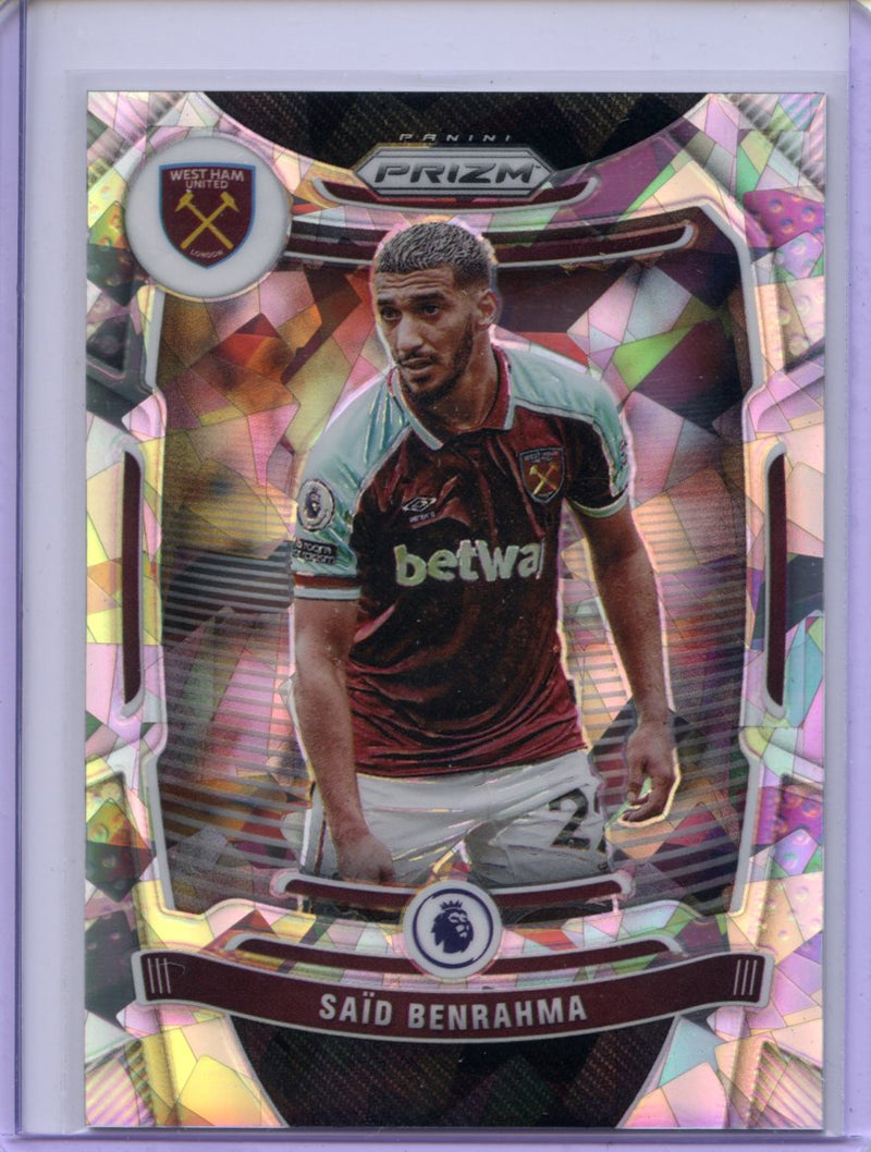 2021-22 Panini Prizm Premier League Said Benrahma Cracked Ice Prizm 13/23