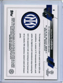 2022-23 Topps Chrome UEFA Valentin Carboni Neon Green X-Fractor 96/399