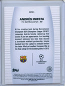 2024-25 Topps UEFA CC Andres Iniesta Best Of The Best