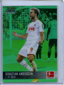 2021-22 Topps Bundesliga Stadium Club Chrome Sebastian Andersson Green Refractor 70/99