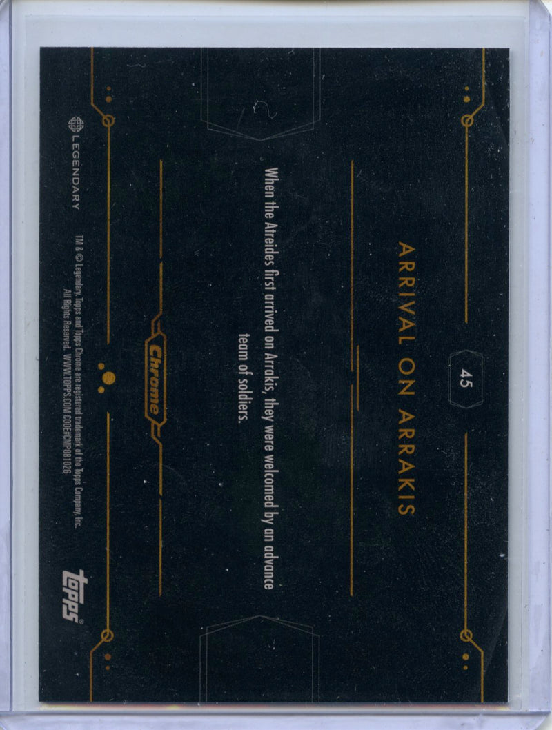 2024 Topps Dune Chrome Arrival On Arrakis Refractor