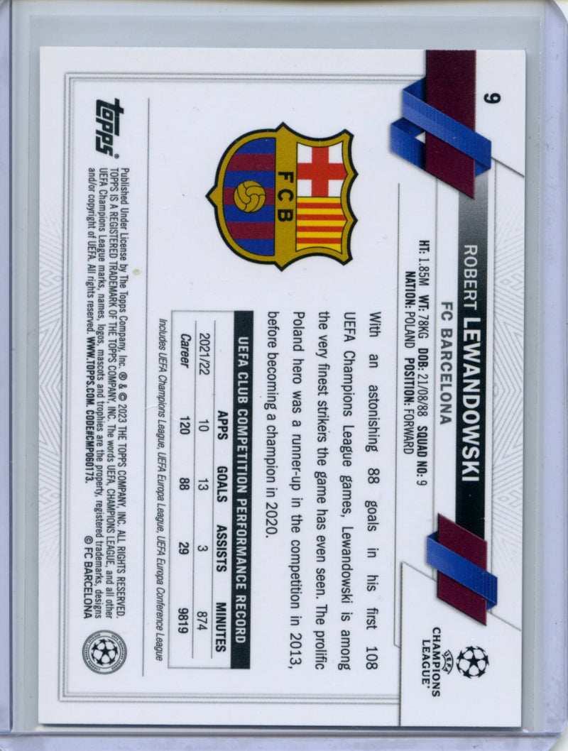 2022-23 Topps Chrome UEFA Robert Lewandowski