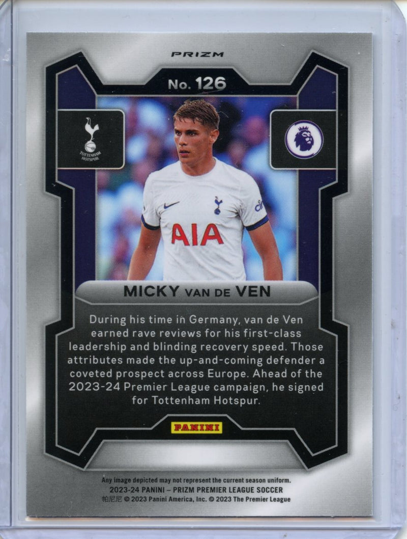 2023-24 Prizm Premier League Micky Van De Ven Breakaway Prizm