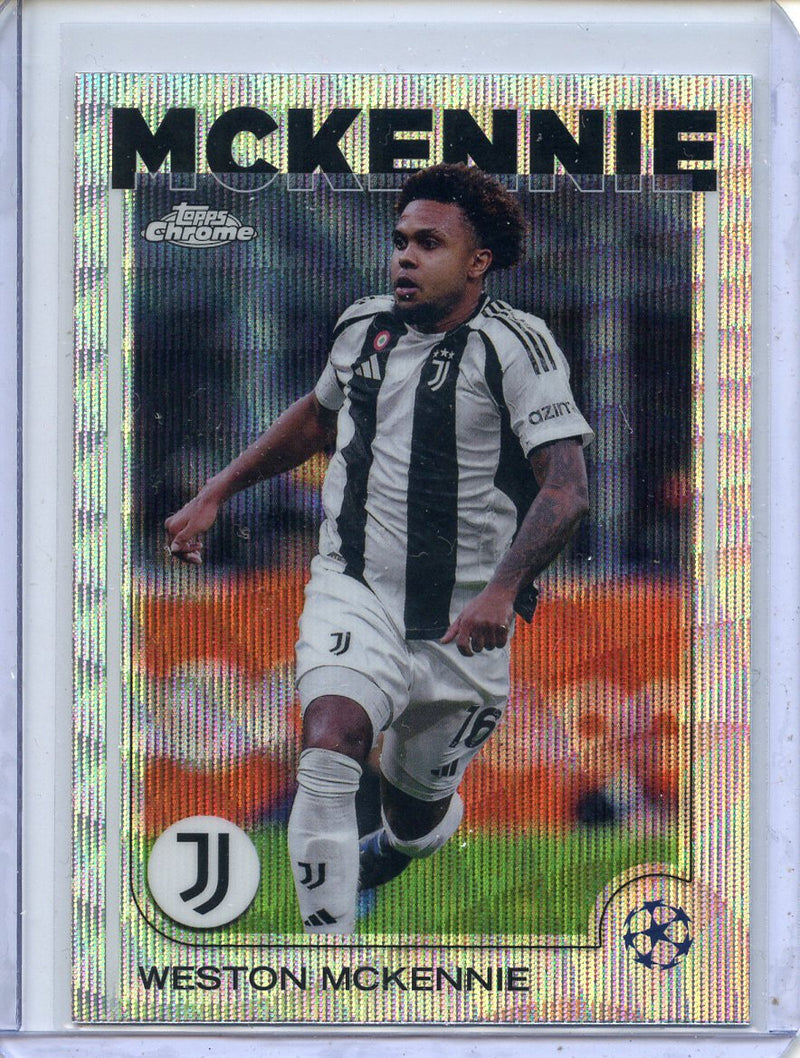 2024-25 Topps Chrome UEFA Club Comps Weston McKennie Wave
