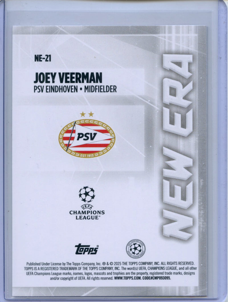 2024-25 Topps UEFA CC Joey Veerman New Era