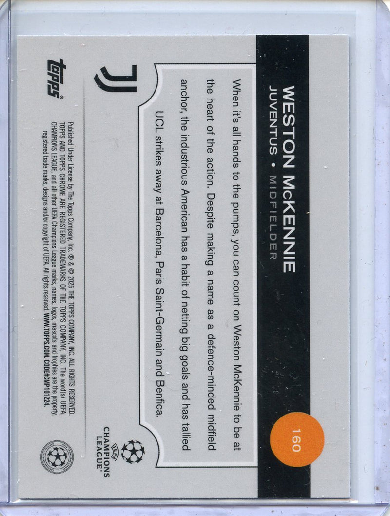 2024-25 Topps Chrome UEFA Club Comps Weston McKennie Wave
