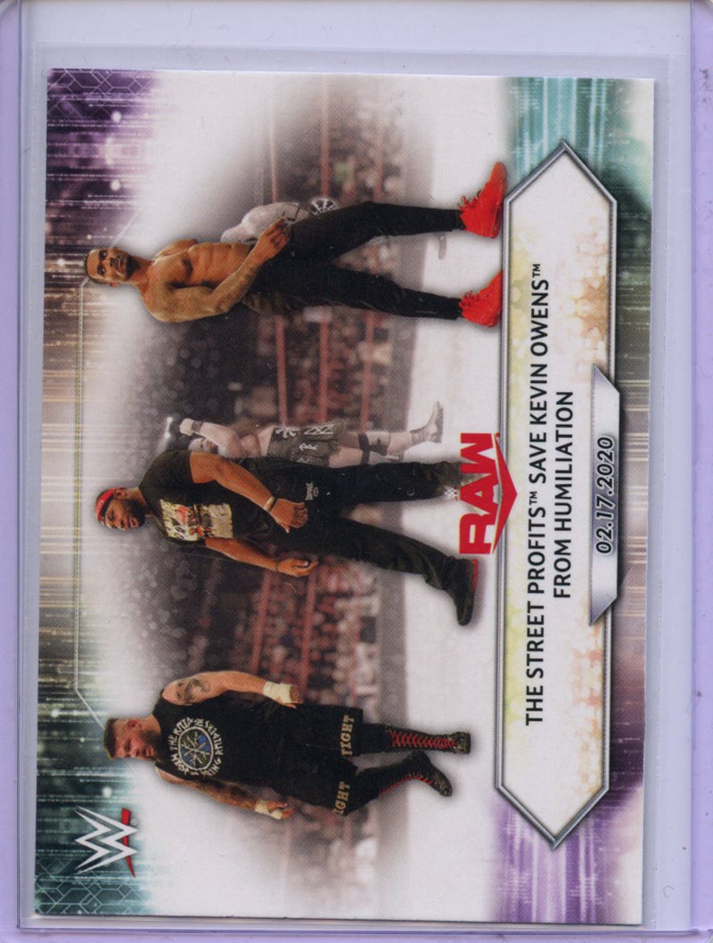 2021 Topps WWE The Street Profits Save Kevins Owens From Humiliation