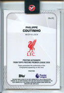 25-26 Pristine EPL Philippe Coutinho Pristine Autographs Gold 7/50