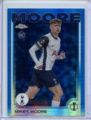 2024-25 Topps Chrome UEFA Club Comps Mikey Moore Blue Prism 39/150