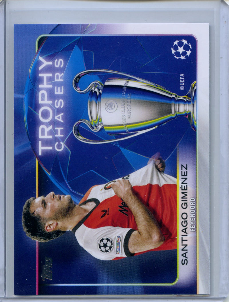 2024-25 Topps UEFA CC Santiago Gimenez Trophy Chasers