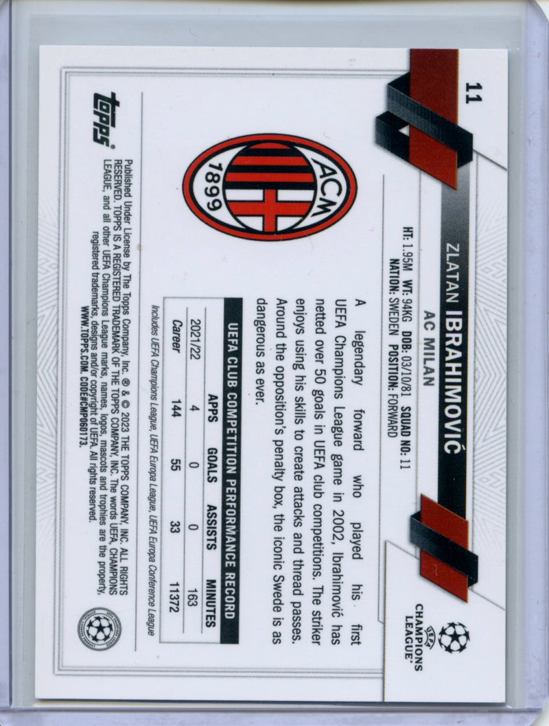 2022-23 Topps Chrome UEFA Zlatan Ibrahimovic