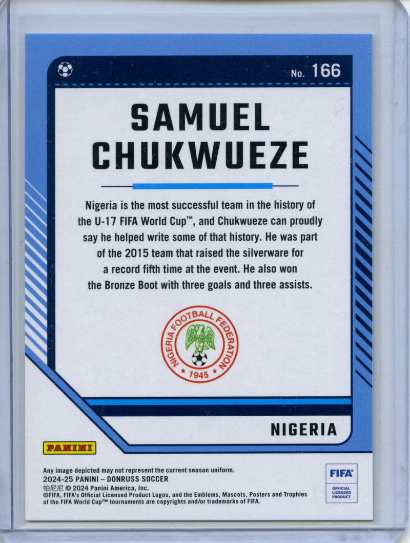 2024-25 Donruss Samuel Chukwueze Silver
