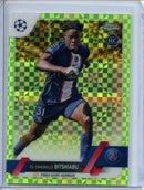 2022-23 Topps Chrome UEFA El Chadaille Bitshiabu Neon Green X-Fractor 392/399