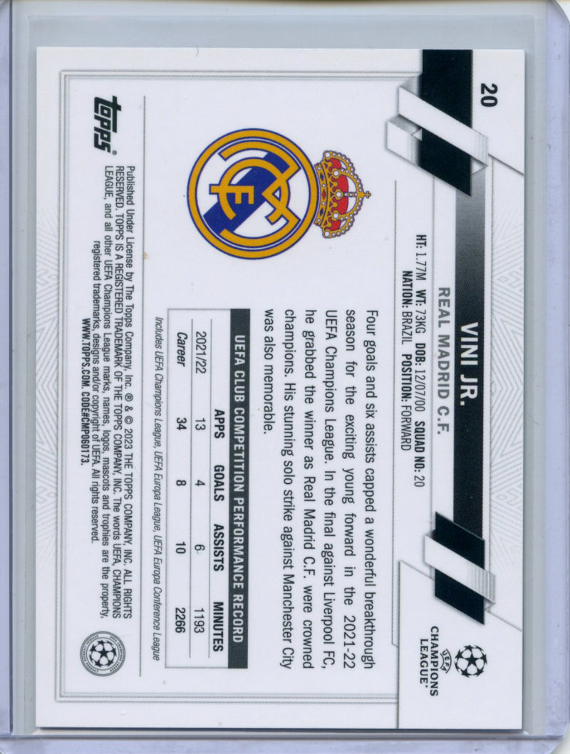2022-23 Topps Chrome UEFA Vini Jr